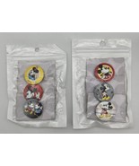 6 Disney Mickey Minnie Mouse Mini Button Pins Set Lot New Backpack Jacke... - $16.50 CAD