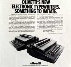 Olivetti ET 221 Typewriter 1979 Advertisement Vintage Office Technology ... - £23.88 GBP