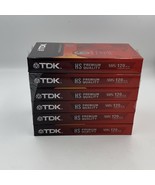 *Lot of 6* TDK Premium Quality HS 6 Hours T-120 Blank VHS Tapes Brand NE... - $563.93 MXN