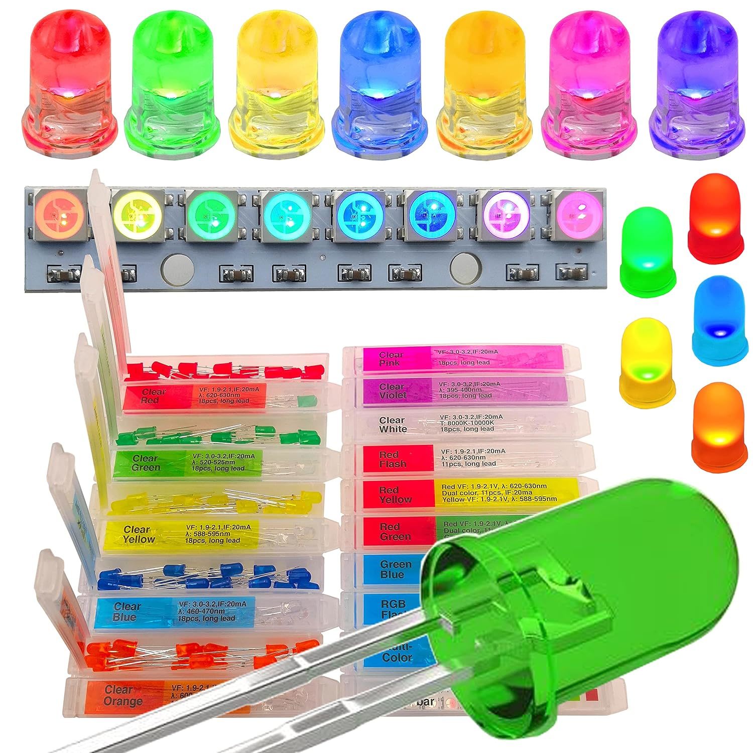 5Mm Mini Led Lights (20 Types 301 Pcs) - $38.92