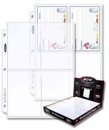 3 pks of 100 (300) BCW 3 ¹⁵⁄₁₆&quot; x 5 ½&quot; Photo or Postcard 4-Pocket Pro Bi... - $1,496.35 MXN