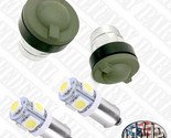 2 Verde Lente Cubiertas+2 Sellos+2 LED Blanco Bombillas Para Humvee Tablero - $29.95