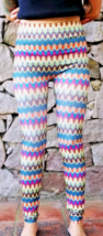 Hippy Leggings Patterned for Women High Waist Tight Footless Small Medium - £12.19 GBP