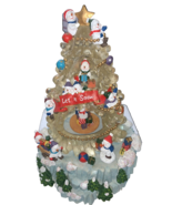 San Francisco Music Box Let It Snow Resin Lucite Looking Winter Wonderla... - $54.41 CAD
