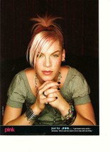 Pink teen magazine pinup clipping black nail polish J-14 teen idol 2002 - $3.50