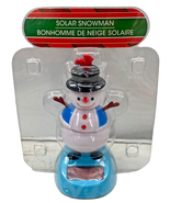 Christmas Snowman Dancing Solar Bobble Head Toy Collectible Holiday Decor - $10.88