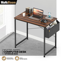 Walnut Wood 32&quot; [Workstation+Storage Bag] Office Computer Desk Home Laptop Table - £81.24 GBP