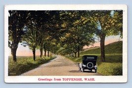 Generic Country Road Greetings From Toppenish Washington WA UNP WB Postcard Q3 - £13.98 GBP