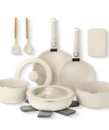 Gotham Steel 18pc Set Detachable Handle in Cream - $148.38