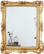 Funerom Vintage 11 X 9 Point 5 Inch Decorative Mirror, Wall, Sq. Antique Gold - £30.18 GBP