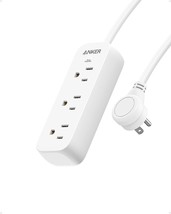 Anker 3-Outlets Power Strip Surge Protector 5ft for Travel/Home, ETL Certified - £23.97 GBP