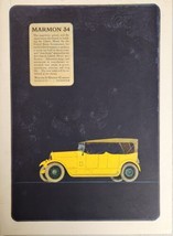 1920 Print Ad Marmon 34 Yellow 4-Door Car Nordyke &amp; Marmon Indianapolis,IN - $22.48