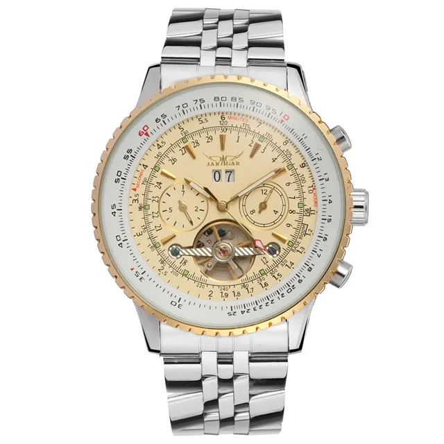 Mens    JARAGAR Men   Wristwatch Automatic Mechanical Tourbillon Watch  masculin - £113.19 GBP
