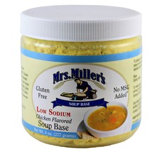 Mrs. Miller&#39;s Low Sodium Chicken Flavored Soup Base, 3-Pack 8 oz. Jars - $27.67
