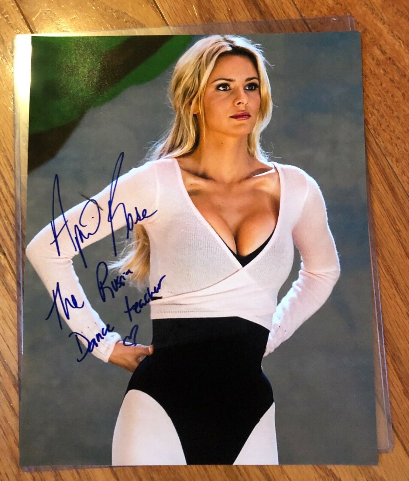 APRIL ROSE Authentic Hand Signed 8x10 THE RUSSIA DANCE TEACHER GROWN UPS 2 - $79.19