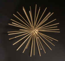Gold Sea Urchin Atomic Metal Starburst Wall Art Hanging MCM VTG Style  1... - €8,44 EUR