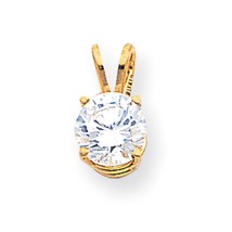 14K Gold Round 7mm Pendant Charm Jewelry Mounting 13mm x 8mm - £52.40 GBP