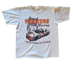 1992 ALAN KULWICKI HOOTERS RACING NASCAR WINSTON CUP CHAMPION T-SHIRT X-... - $24.05