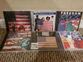 Lot of 6 America/Patriotic CDs: Concert for New York, American Spirit, Freedom R - £30.01 GBP