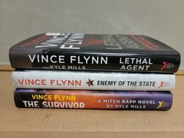 Vince Flynn Lot of 3 Mitch Rapp Enemy of the State Lethal Agent The Survivor  - £14.34 GBP