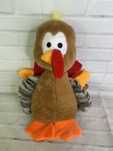 Noahs Ark Animal Workshop Turkey Brown Orange Red Plush Stuffed Toy - $27.71