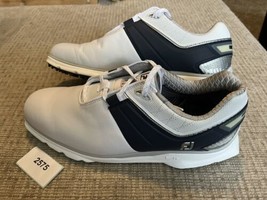FootJoy  Pro/SL Carbon Spikeless Golf Shoes  Size 10.5 White/Navy/Silver... - £81.76 GBP