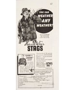 1939 Print Ad Kirsch-Weis Stags Hunt Clothes All Wool Oregon Fabric Port... - $8.35