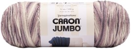 Caron Jumbo Print Yarn-Gravel - £19.65 GBP