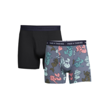 Pair of Thieves Mens SuperFit Breathable Mesh Boxer Brief 2Pk Blue-Mediu... - $19.99