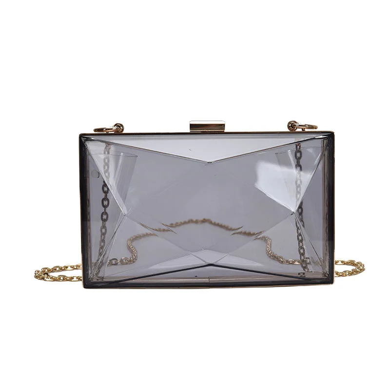 New  Puzzle Women Acrylic Clear Purse Cute Transparent Crossbody Bag Lucite See  - $67.81