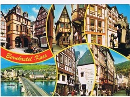 Germany Postcard Bernkastel Kues Mosel Multi View - £1.64 GBP