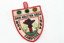 Vintage 1964 Sam Houston Camporee Merit Button Boy Scout of America Camp... - $10.81 CAD