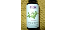 NOW ESSENTIAL PURE WHITE THYME OIL Pleasant Pungent Uplifting Empowering... - $12.29