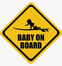 Baby on Board Sticker Funny Vinyl Decal Car Truck - $2.99+