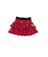 DISNEY girls Plaid Skirt Size 6X 6 X Red Black White W/Minnie Heart Patc... - $12.72 CAD