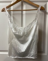 Vintage Vassarette Camisole Slip Top Cami Womens Large Lingerie Made in USA - $12.75