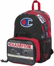 Champion Youth Kids Backpack Cassette Print & Lunch Kit Combo - £70.04 GBP