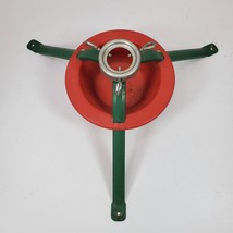 Vintage 1970s Christmas Tree Stand w/ Three Legs 16x6.5 Inch - £21.38 GBP