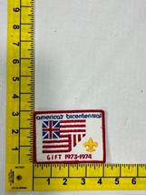 Vintage 1973 America&#39;s Bicentennial Patch Boy Scouts BSA American Flag - £16.07 GBP