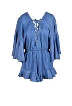 Pinko Women Jumpsuit - L Blue Elegant Designer Chic Fashion Jumpsuit Party New - $1,859.76 MXN