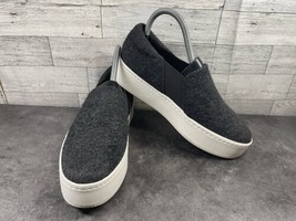 Vince Warren Platform Loafers Sneakers Women 7 M Shoes Gray Wool comfort Walking - £27.98 GBP