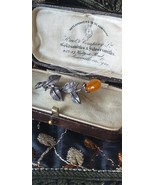 Spilla antica vintage anni &#39;50 argento sterling argento sterling fiore r... - $1,473.25 MXN