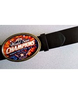 ASTROS HOUSTON ASTROS 2017 World Series Champion epoxy Belt Buckle &amp; Bla... - $471.03 MXN