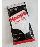 Culottes Blanches Hanes Vintage 1987 100% Coton 3 Paquet Taille 44 NEUF USA - $366.40 MXN