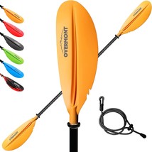 Overmont Kayak Paddle with Leash 218cm/86in - 230cm/90.5in - 241cm/95in Heavy - £31.45 GBP
