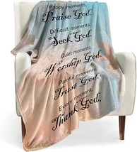 Boopbeep Healing Throw Blanket With Inspirational Thoughts And Prayers- - £35.86 GBP