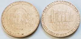 New York, New York Las Vegas, Nv One Dollar Brass Gaming Token, 1997 - £4.65 GBP