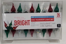 Make The Season Bright LED Mini Tear Drop Light Set, 35 Lights - £15.02 GBP