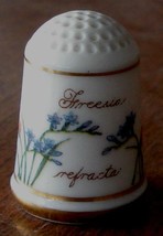 1978 Franklin Porcelain Bloemen Van Nederland Thimble Freesia Refracta - £7.88 GBP