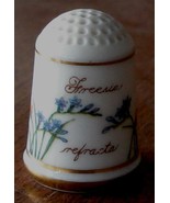 1978 Franklin Porcelain Bloemen Van Nederland Thimble Freesia Refracta - $13.41 CAD
